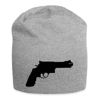 Revolver - Jersey-Beanie - Grau meliert - Vorne