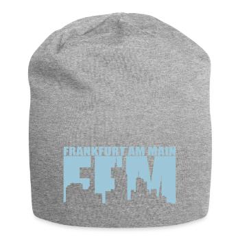 FFM - Frankfurt am Main - Jersey-Beanie - Grau meliert - Vorne