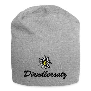 T-shirt as a substitute for Dirndl , - Jersey Beanie - heather grey - Front