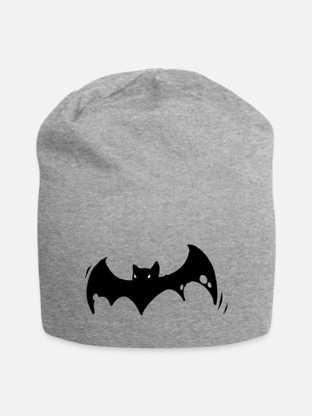 bat - Jersey-Beanie - Grau meliert