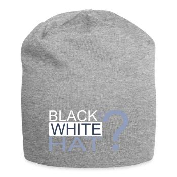 Black or White hat? - Bonnet en jersey - gris chiné - Devant