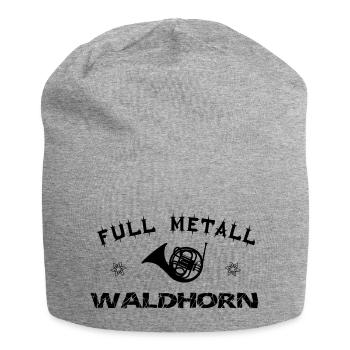 Volksmusik fm Waldhorn - Jersey-Beanie - Grau meliert - Vorne
