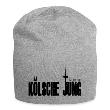 Kölsche Jung - Jersey-Beanie - Grau meliert - Vorne