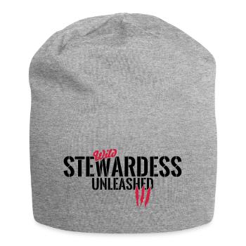 Wilde Stewardess entfesselt - Jersey-Beanie - Grau meliert - Vorne