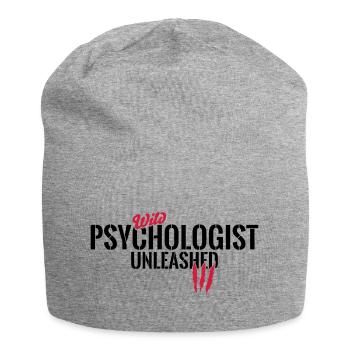 Wild psychologist unleashed - Jersey Beanie - heather grey - Front
