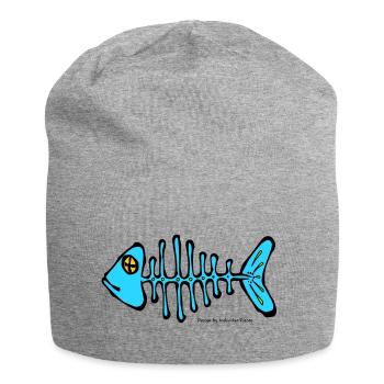 arête de poisson - Bonnet en jersey - gris chiné - Devant