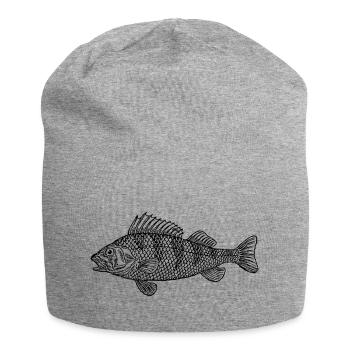 fish388 - Jersey-Beanie - Grau meliert - Vorne