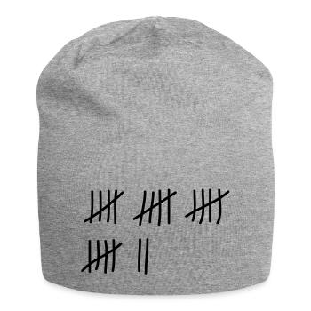 tage_zaehlen_22 - Jersey-Beanie - Grau meliert - Vorne