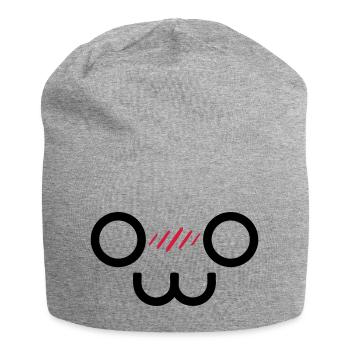 Kawaii Smile (Vektorgrafik) - Jersey-Beanie - Grau meliert - Vorne
