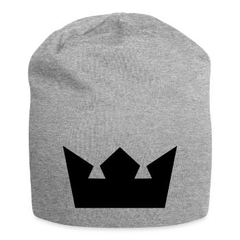 krone - Jersey-Beanie - Grau meliert - Vorne