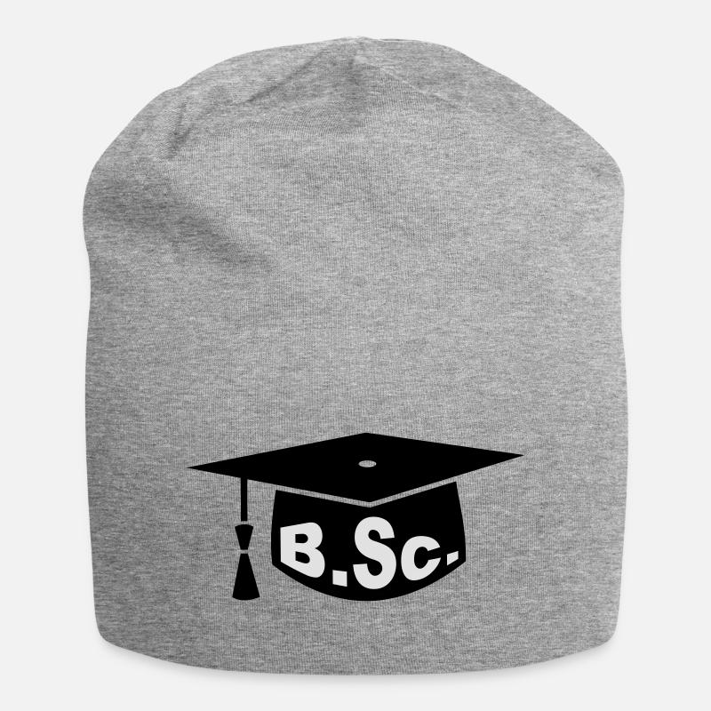 Graduation Party - PhD - Gift - Jersey Beanie - heather grey