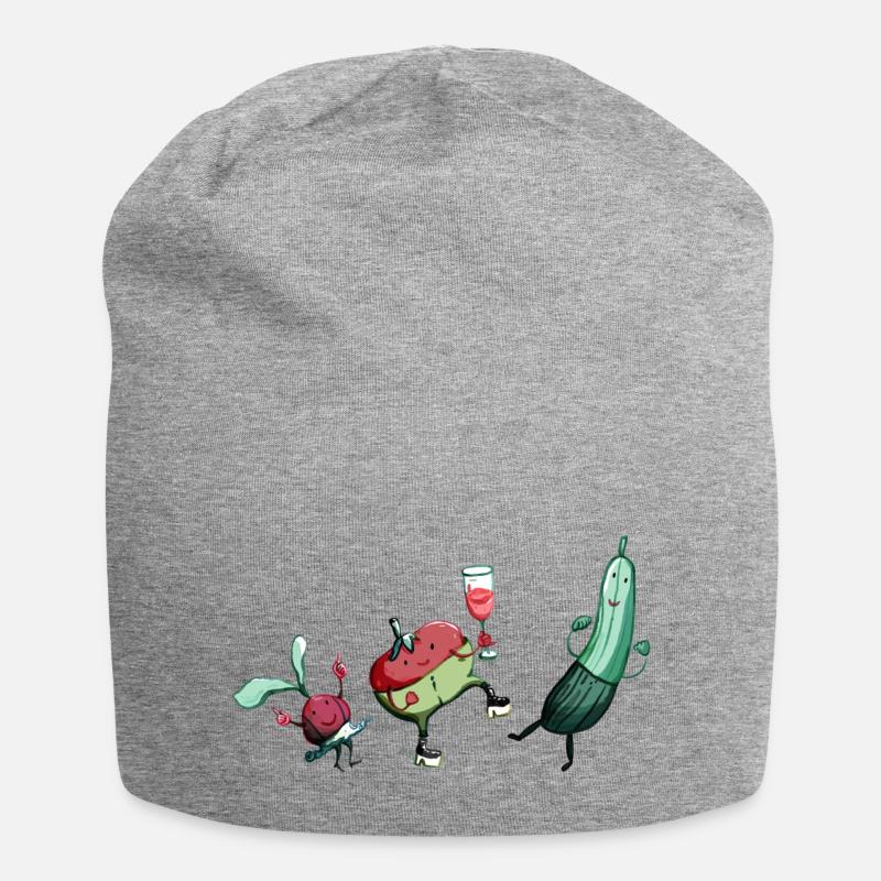 Junges Gemüse - Jersey-Beanie - Grau meliert