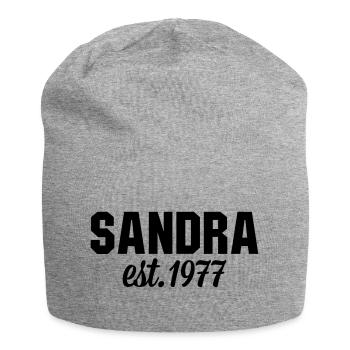 Sandra est 1977 - Jersey-Beanie - Grau meliert - Vorne