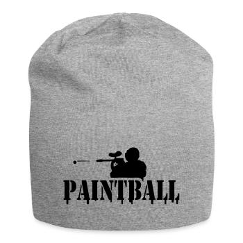 Paintball Logo modern - Jersey-Beanie - Grau meliert - Vorne