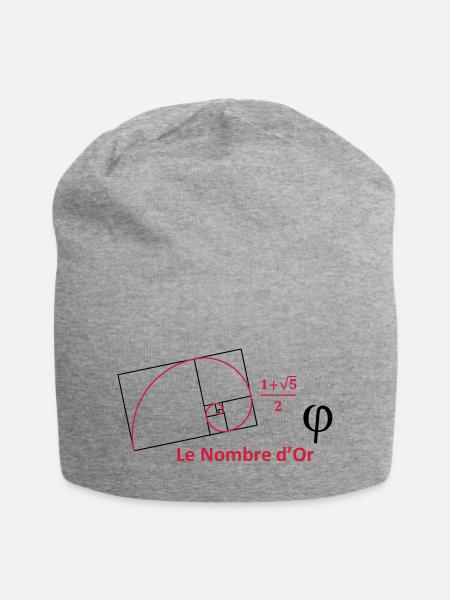 nombre_dor - Jersey-Beanie - Grau meliert