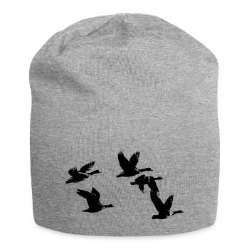 groupe oies rieuse - Bonnet en jersey - gris chiné - Devant