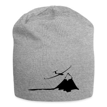 segelflugzeug - Jersey-Beanie - Grau meliert - Vorne