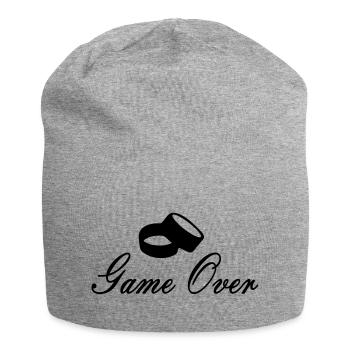 game over - Jersey-Beanie - Grau meliert - Vorne