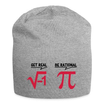 obtenez vrai - être rationnel (2c) - Bonnet en jersey - gris chiné - Devant