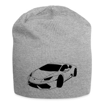 Lambo Sportwagen - Jersey-Beanie - Grau meliert - Vorne