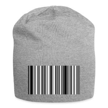 code barre - Bonnet en jersey - gris chiné - Devant