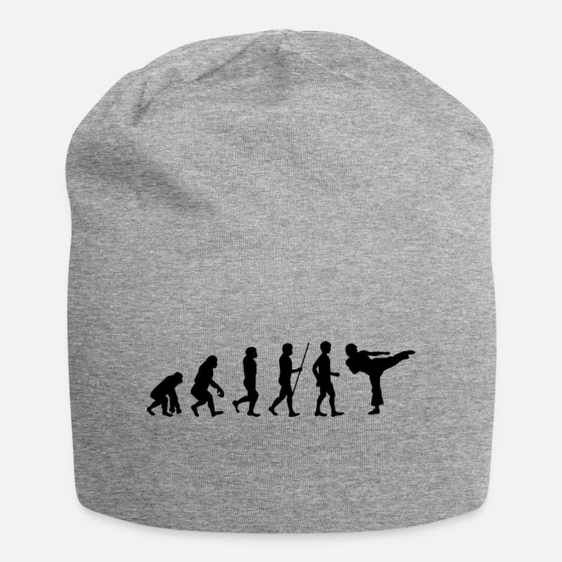 KARATE Evolution Kampfsport Kickboxen Bruce Lee - Jersey-Beanie - Grau meliert