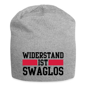 widerstand ist swaglos - Jersey Beanie - heather grey - Front