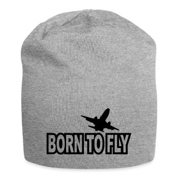 né pour voler - Bonnet en jersey - gris chiné - Devant