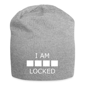 I_Am_(Sher)Locked - Jersey-Beanie - Grau meliert - Vorne