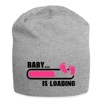 Baby loading - Jersey Beanie - heather grey - Front