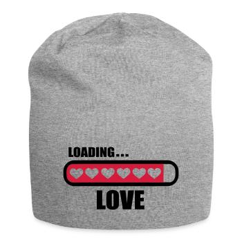 Amour loading - Bonnet en jersey - gris chiné - Devant