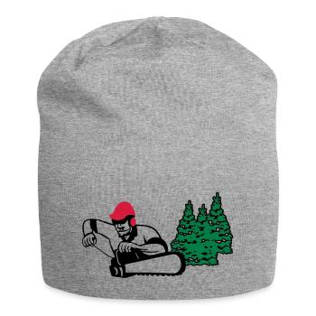 holzfäller - Jersey-Beanie - Grau meliert - Vorne