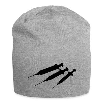 Seringues - Bonnet en jersey - gris chiné - Devant