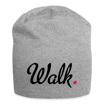 walking - Jersey Beanie - heather grey - Front