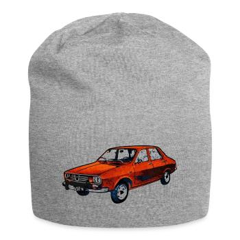  1300 /  12 - Jersey-Beanie - Grau meliert - Vorne