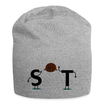 shit - Jersey Beanie - heather grey - Front