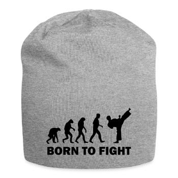 born to fight - Jersey-Beanie - Grau meliert - Vorne