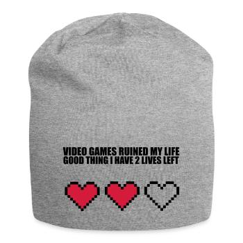Extra Lives - Jersey-Beanie - Grau meliert - Vorne