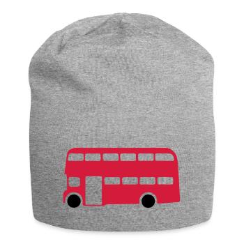 Englisch Englisch-Bus 1 - Jersey-Beanie - Grau meliert - Vorne