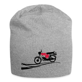 Fahrzeug - Simson S51 - Jersey-Beanie - Grau meliert - Vorne