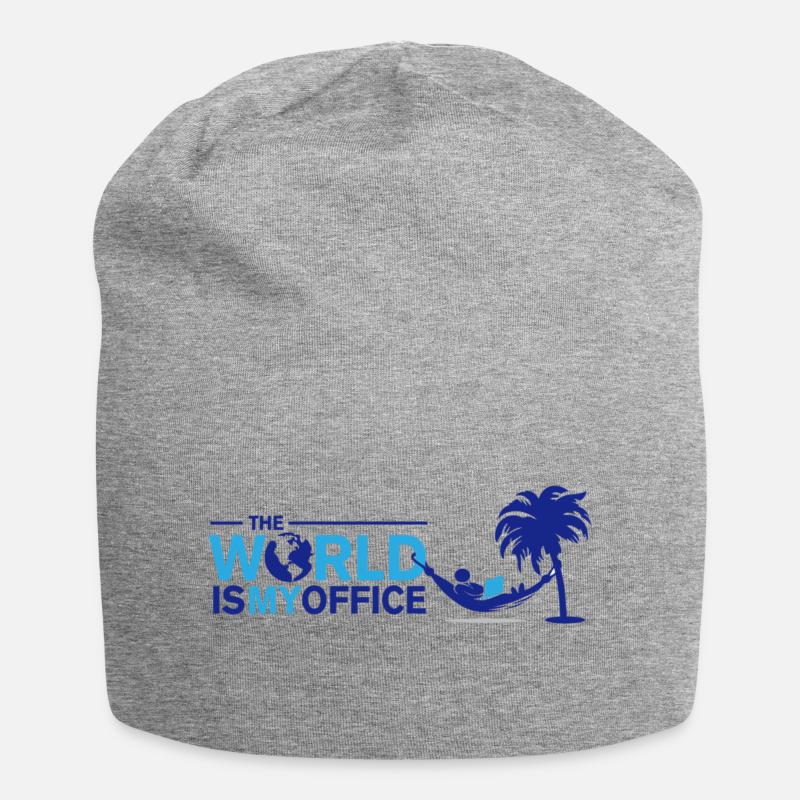 Digital Nomade - Jersey-Beanie - Grau meliert