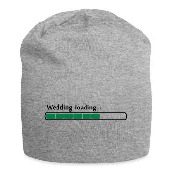 wedding loading 80% - Jersey-Beanie - Grau meliert - Vorne