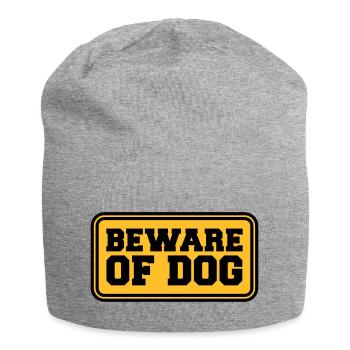 Beware Of Dog - Jersey Beanie - heather grey - Front