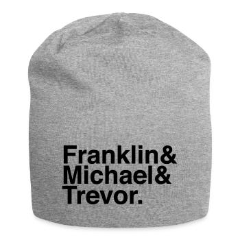 GTA 5 – Franklin&Michael&Trevor. - Jersey-Beanie - Grau meliert - Vorne