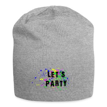 lets party - Jersey-Beanie - Grau meliert - Vorne