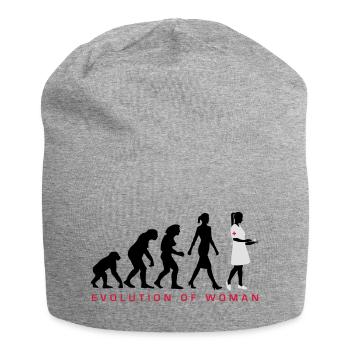 evolution_krankenschwester_122012_c_3c - Jersey-Beanie - Grau meliert - Vorne