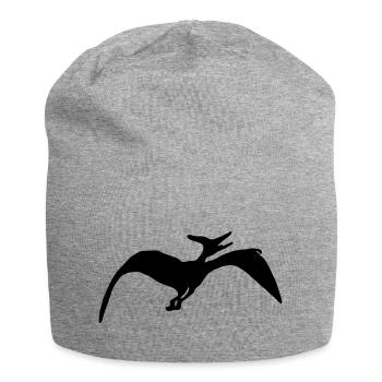 Dinosaurier primeval times Urzeit TRex T-Rex Earth - Jersey Beanie - heather grey - Front