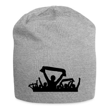 Fans Schal - Jersey-Beanie - Grau meliert - Vorne
