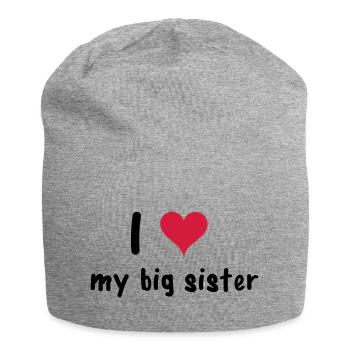 Sister - Jersey Beanie - heather grey - Front