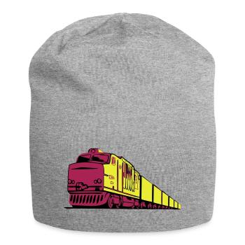 Ferroviaire fret locomotive - Bonnet en jersey - gris chiné - Devant